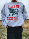 Load image into Gallery viewer, Giddy Up Light Gray Sweatshirt