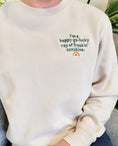 Load image into Gallery viewer, Happy-Go-Lucky Embroidery Ivory Sweatshirt
