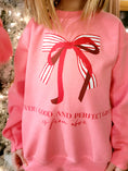 Load image into Gallery viewer, YOUTH Pink Bow Sweatshirt