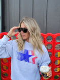 Load image into Gallery viewer, USA Vintage Stars Light Gray Sweatshirt