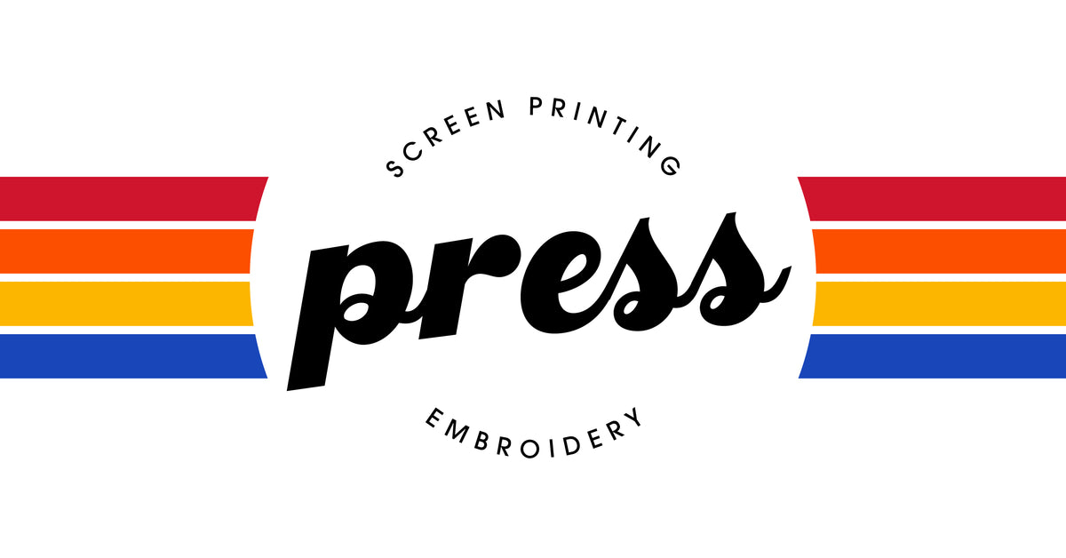 Embroidery vs. Screenprint  Poor Richard's Press - One Logo