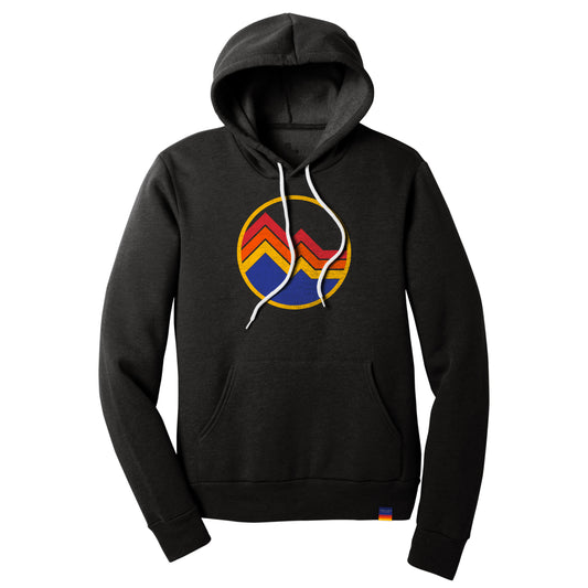 Circle Mountains Black Hoodie