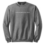 Load image into Gallery viewer, Custom Embroidered &quot;Heart on My Sleeve&quot; Sweatshirt
