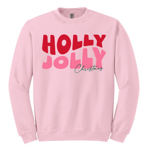 Holly Jolly Pink Sweatshirt