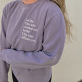 Load image into Gallery viewer, Define Embroidery Plum Sweatshirt
