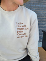 Load image into Gallery viewer, Define Embroidery Ivory Sweatshirt
