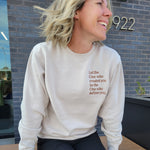 Load image into Gallery viewer, Define Embroidery Ivory Sweatshirt
