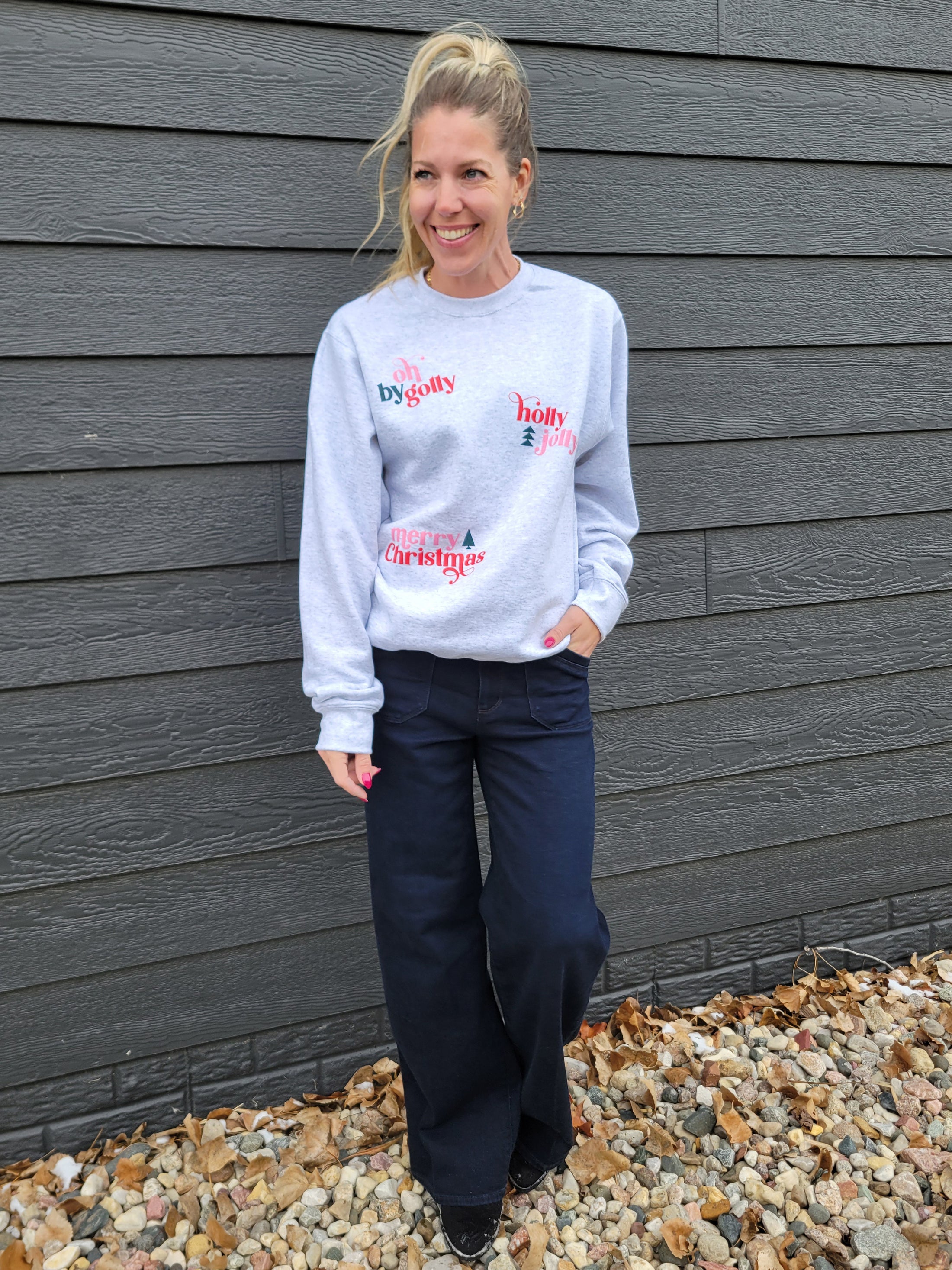 Oh By Golly Light Gray Sweatshirt