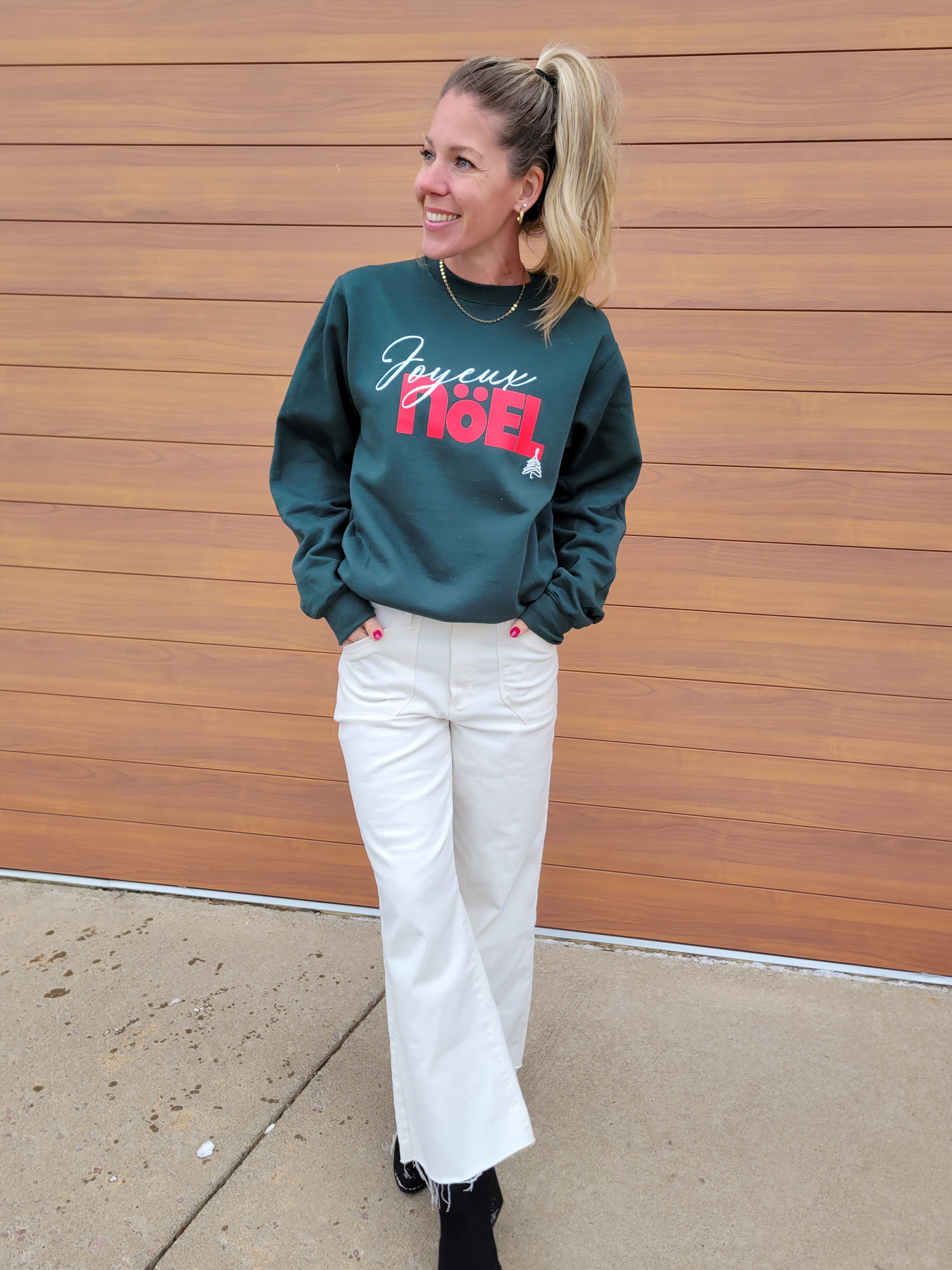 Joyeux Nöel Forest Green Sweatshirt