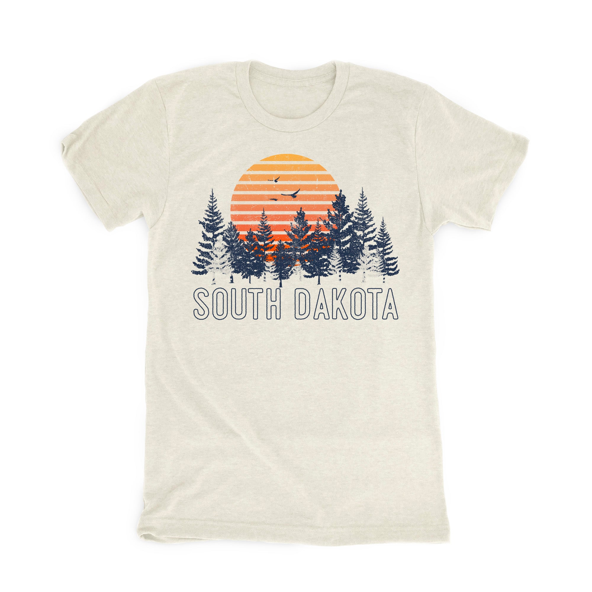 South Dakota Trees Oatmeal T-Shirt