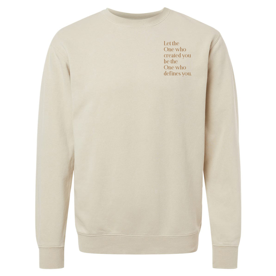 Define Embroidery Ivory Sweatshirt