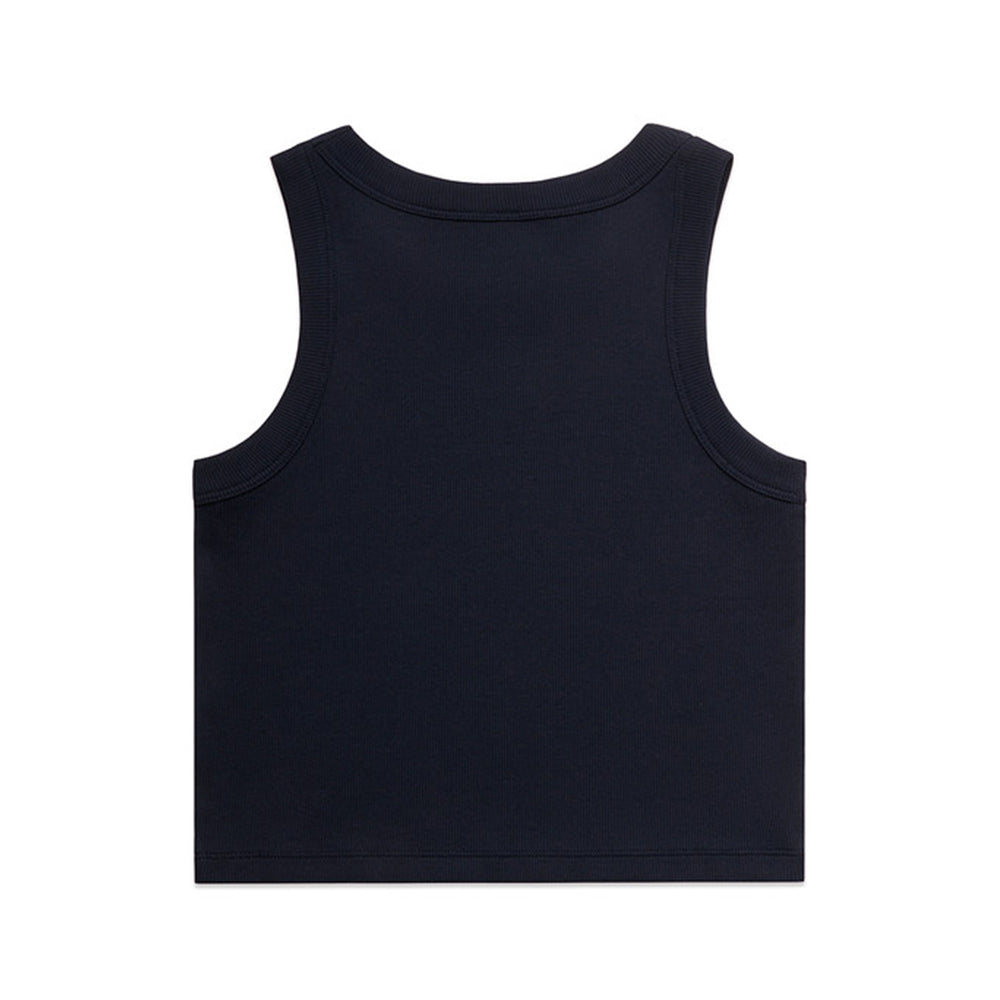 USA Embroidered Crop Rib Tank