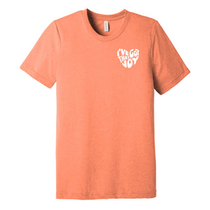 "I've Got That Joy" Puff Print Orange T-Shirt