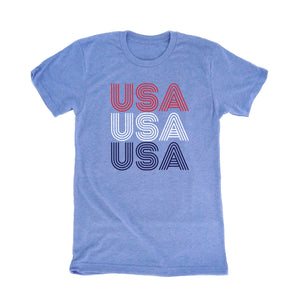 USA Repeat Blue T-Shirt