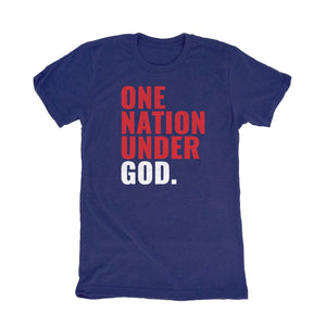 One Nation Under God Navy T-Shirt