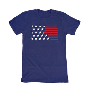 South Dakota Stars and Stripes Navy T-Shirt