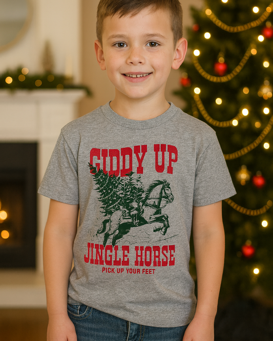 YOUTH Giddy Up Gray T-Shirt