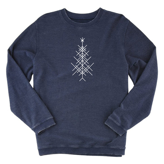 Minimal Tree Navy Cord Pullover