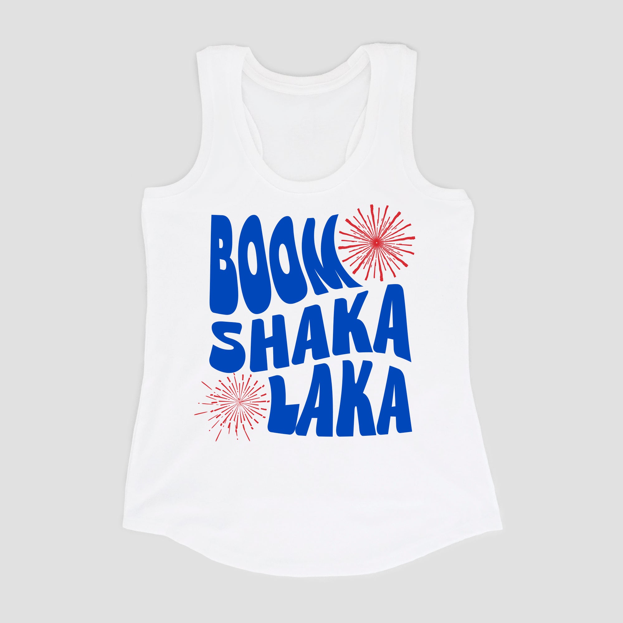 Boom Shaka Laka Women's White Tank
