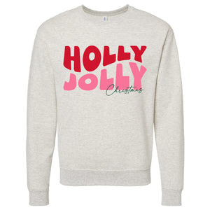 Holly Jolly Oatmeal Sweatshirt