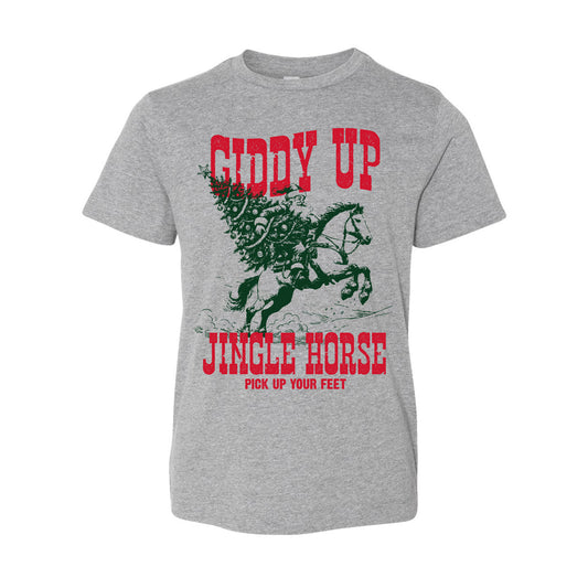 YOUTH Giddy Up Gray T-Shirt
