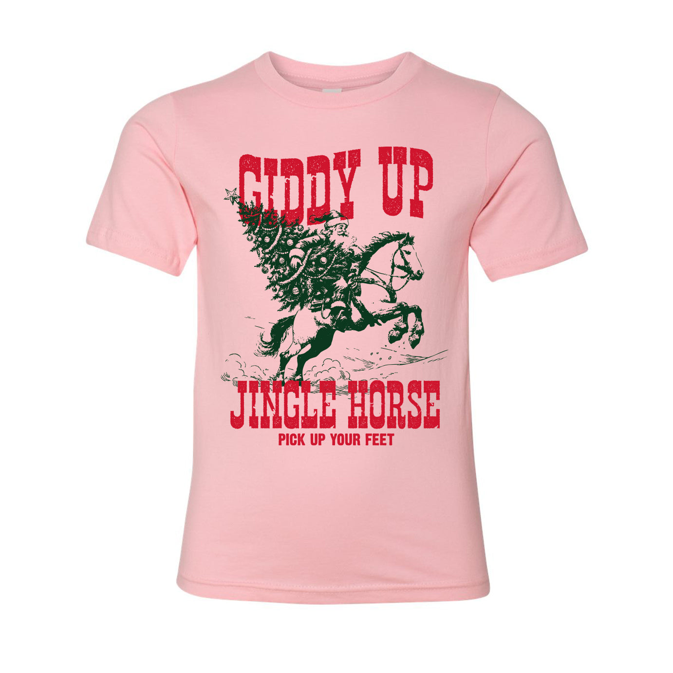 YOUTH Giddy Up Pink T-Shirt
