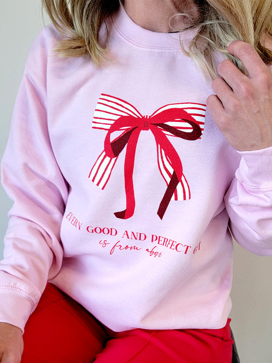 Pink Bow Sweatshirt