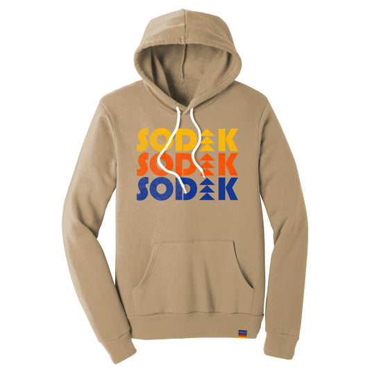 SoDak Repeating Tan Hoodie