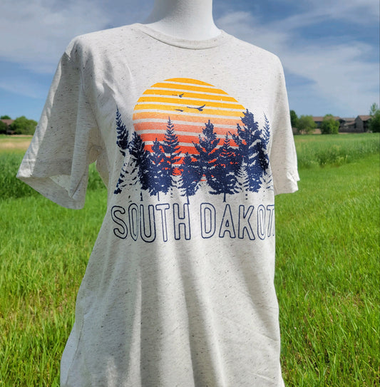 South Dakota Trees Oatmeal T-Shirt