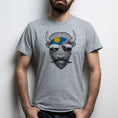 Load image into Gallery viewer, "No-Shave November" Bison Heather Gray T-Shirt
