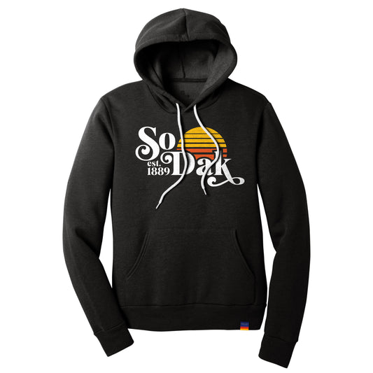 SoDak Retro Black Hoodie