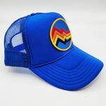 Load image into Gallery viewer, Circle Mountains Patch Royal Trucker Cap

