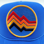 Load image into Gallery viewer, Circle Mountains Patch Royal Trucker Cap
