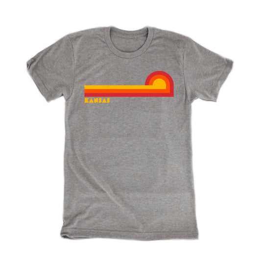 Kansas Sunset Gray T-Shirt