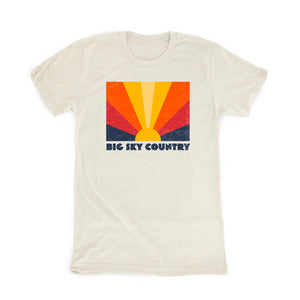 Big Sky Country Sunburst Oatmeal T-Shirt