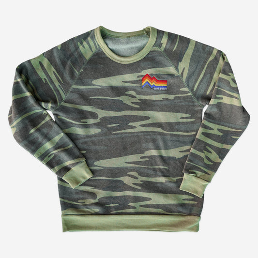 South Dakota Embroidered Camo Sweatshirt