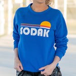 Load image into Gallery viewer, SoDak Sunrise Royal Crew Sweatshirt
