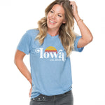 Load image into Gallery viewer, Iowa Retro Blue T-Shirt
